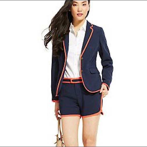 BNWT Tommy Hilfiger Piped Trim Blazer (0) - Picture 1 of 5